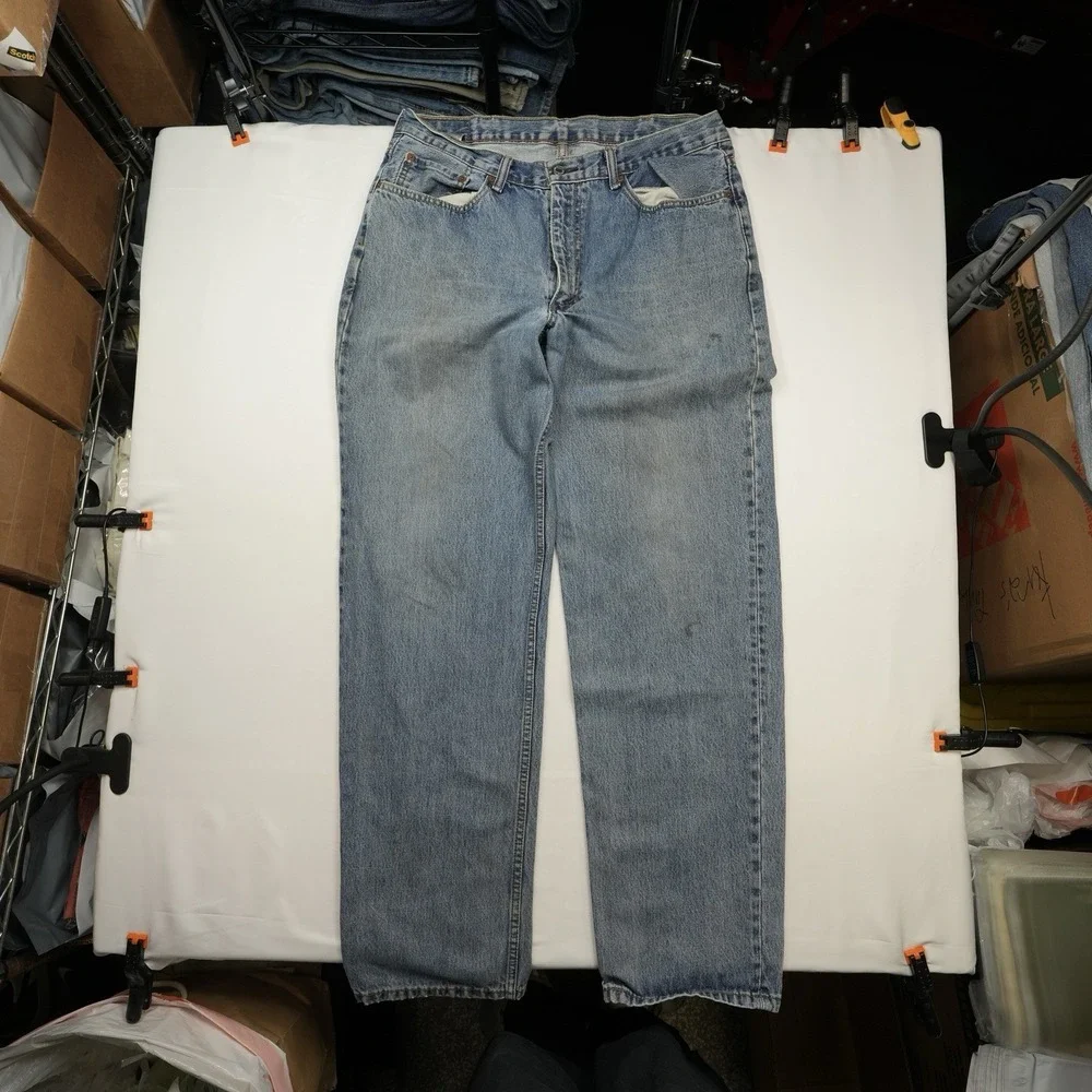 Levi's 550‎ Men's Relaxed Fit Jeans (fits 36x34) Blue Medium Wash Denim Casual